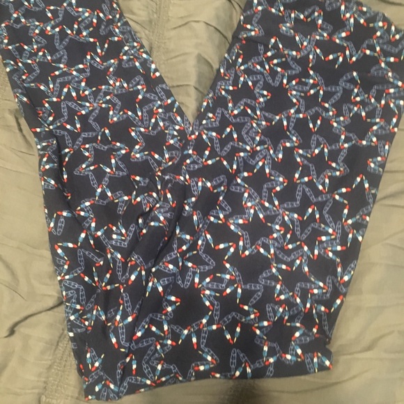 LuLaRoe Pants - Lularoe OS Americana Bomb Pops Stars Navy LuLaRoe Pants - Lularoe OS Americana Bomb Pops Stars Navy